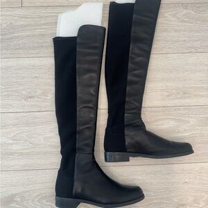 Stuart Weitzman Black Over the Knee Boots Sleek Design